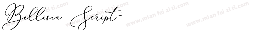 Bellisia Script字体转换